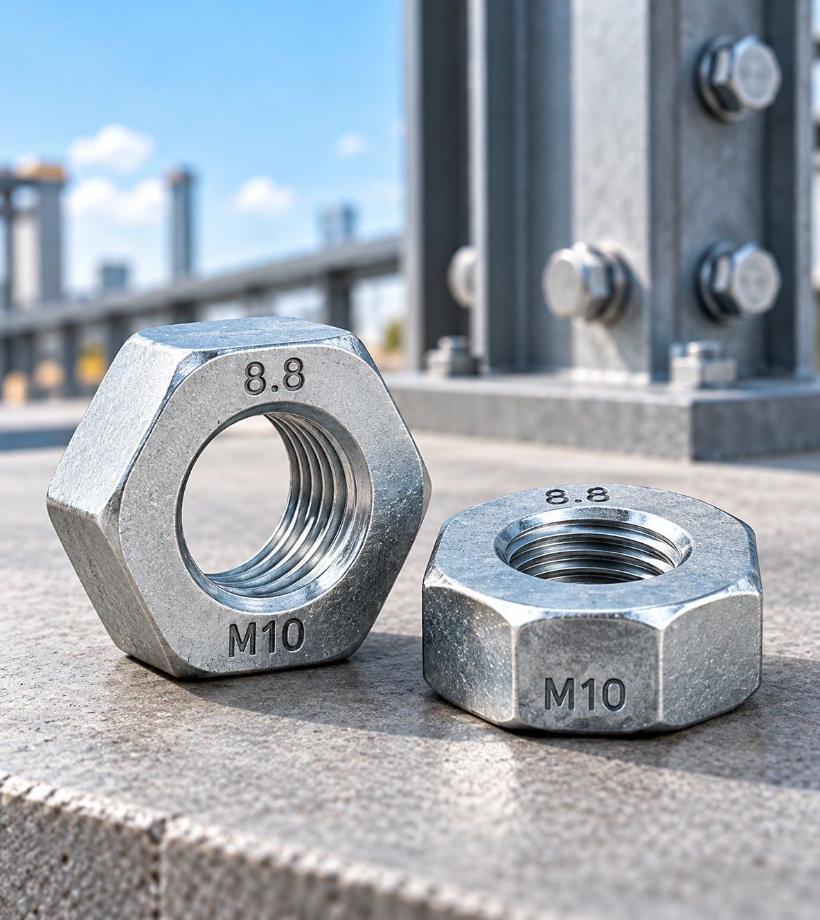 8.8 Grade M10 Structure Hex Nut