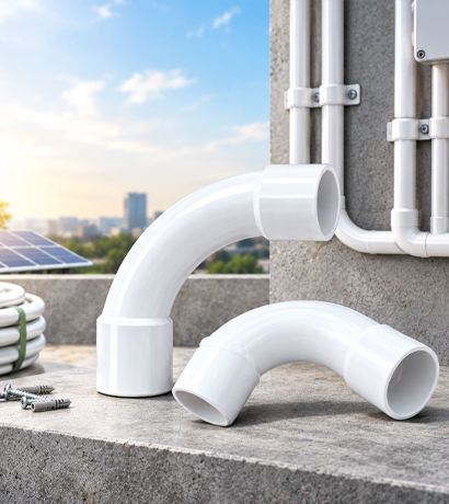 25mm White PVC Conduit Bends